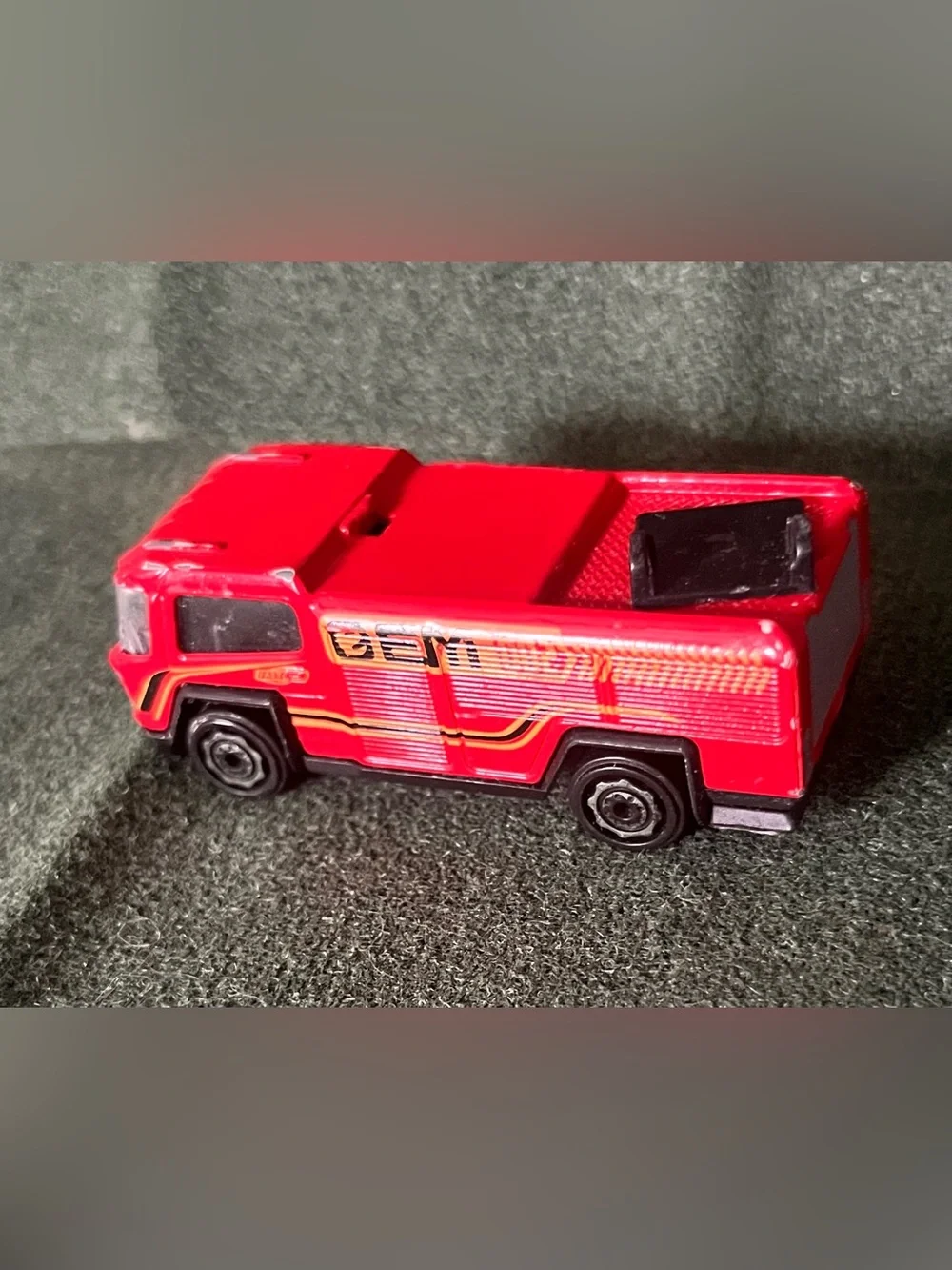 Red Assorted Brands of Die-Cast Racing Cars